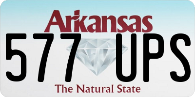 AR license plate 577UPS