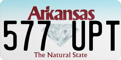 AR license plate 577UPT