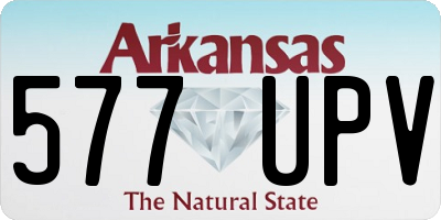AR license plate 577UPV