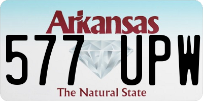 AR license plate 577UPW