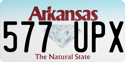 AR license plate 577UPX