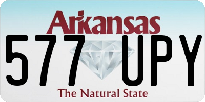 AR license plate 577UPY