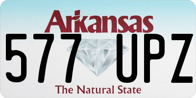 AR license plate 577UPZ