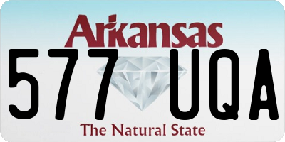 AR license plate 577UQA