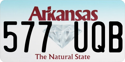 AR license plate 577UQB