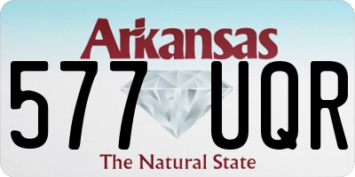 AR license plate 577UQR