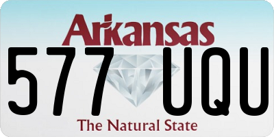 AR license plate 577UQU