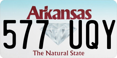 AR license plate 577UQY