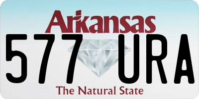 AR license plate 577URA