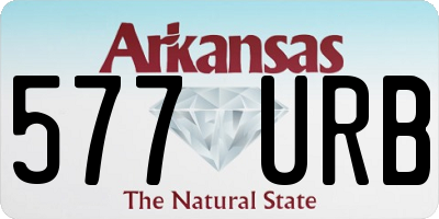 AR license plate 577URB