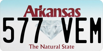 AR license plate 577VEM