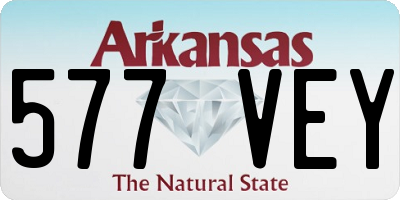 AR license plate 577VEY
