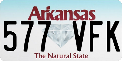 AR license plate 577VFK