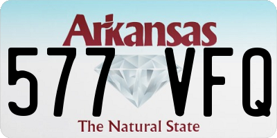 AR license plate 577VFQ