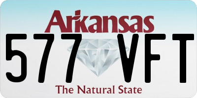 AR license plate 577VFT