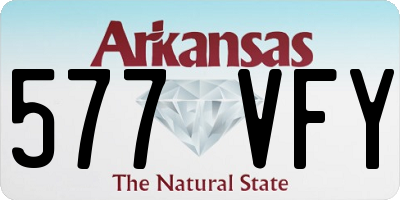 AR license plate 577VFY