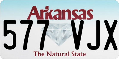AR license plate 577VJX