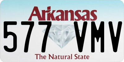AR license plate 577VMV