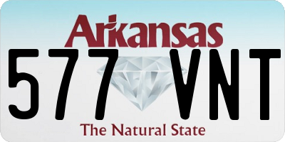 AR license plate 577VNT