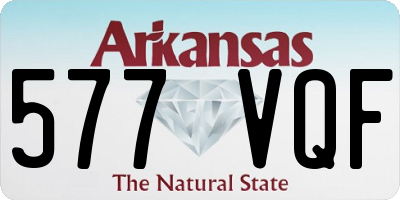 AR license plate 577VQF