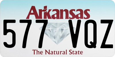 AR license plate 577VQZ