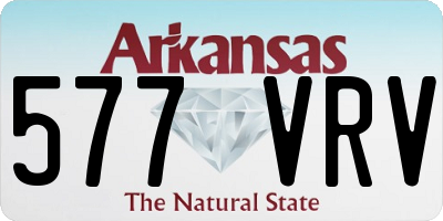 AR license plate 577VRV