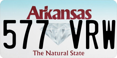 AR license plate 577VRW