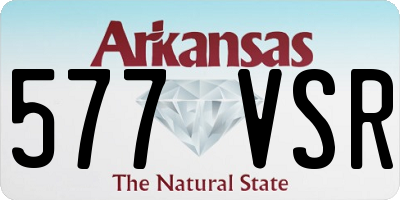 AR license plate 577VSR