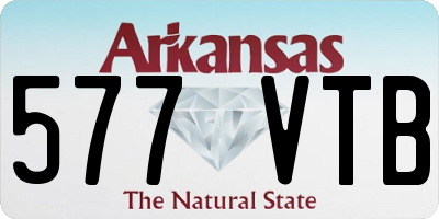 AR license plate 577VTB
