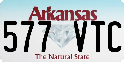 AR license plate 577VTC