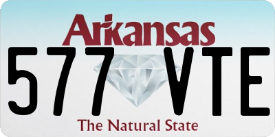 AR license plate 577VTE