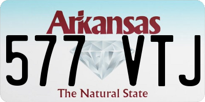 AR license plate 577VTJ