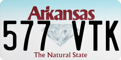 AR license plate 577VTK