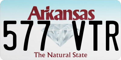 AR license plate 577VTR
