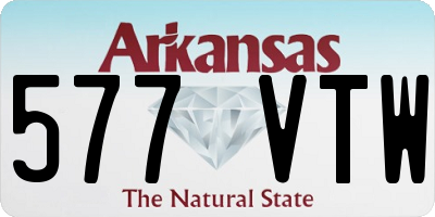 AR license plate 577VTW