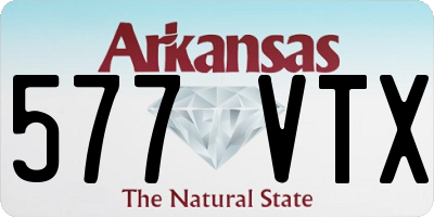 AR license plate 577VTX