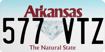 AR license plate 577VTZ