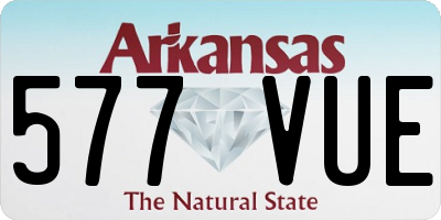 AR license plate 577VUE