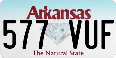 AR license plate 577VUF