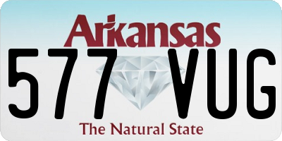 AR license plate 577VUG