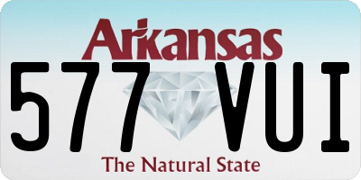 AR license plate 577VUI