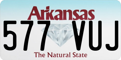 AR license plate 577VUJ