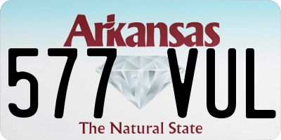 AR license plate 577VUL