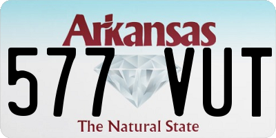AR license plate 577VUT
