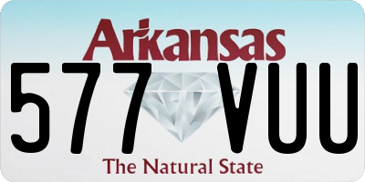 AR license plate 577VUU