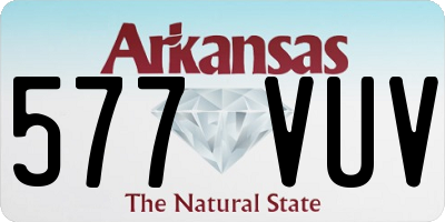AR license plate 577VUV