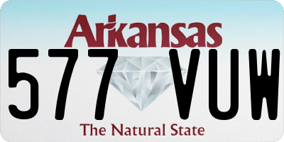 AR license plate 577VUW