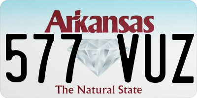 AR license plate 577VUZ