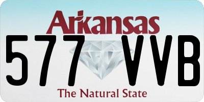 AR license plate 577VVB
