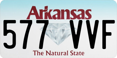AR license plate 577VVF